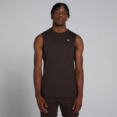 Camiseta de tirantes con sisas caídas Rest Day para hombre de MP - Café