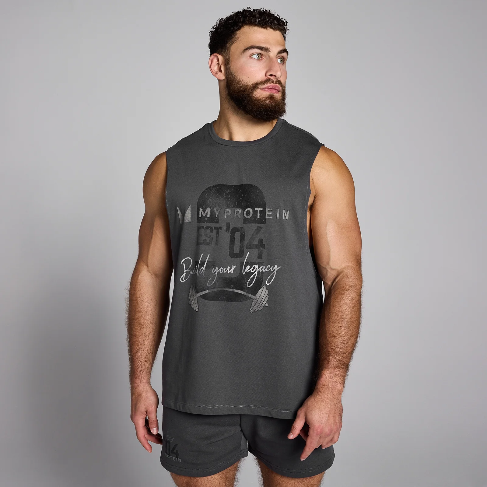 Camiseta de tirantes con estampado gráfico Origin para hombre de MP - Gris lavado - XL Imagen 1
