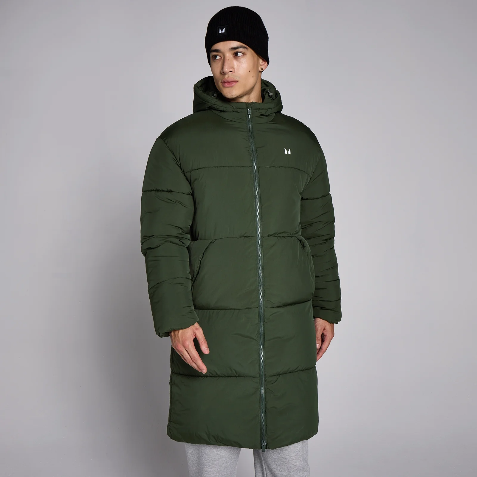 Chaqueta larga acolchada para hombre de MP - Verde bosque - XXL Imagen 1