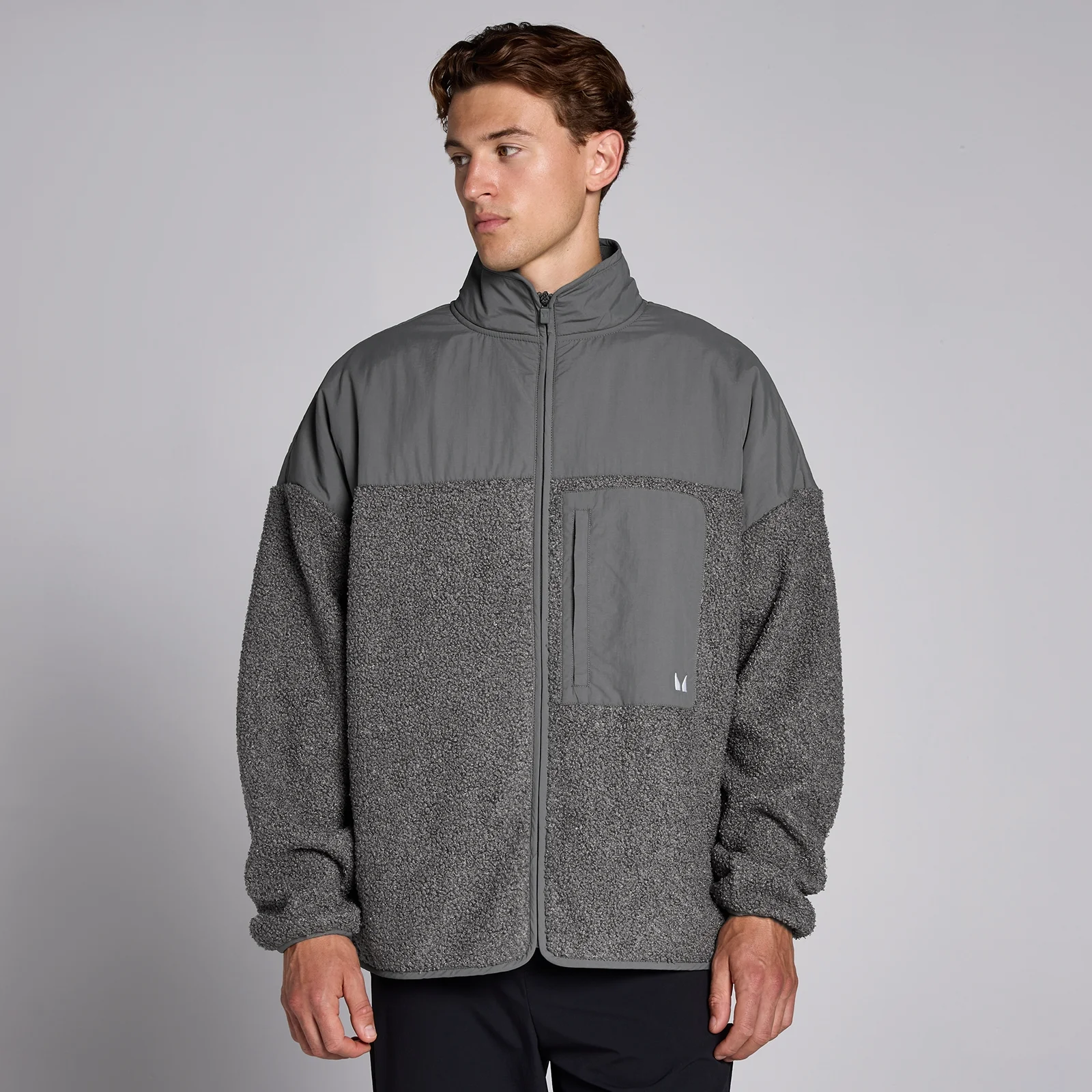 Forro polar híbrido Lifestyle para hombre de MP - Gris musgo - XXL Imagen 1