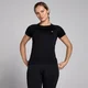 Camiseta de manga corta sin costuras Shape para mujer de MP - Negro