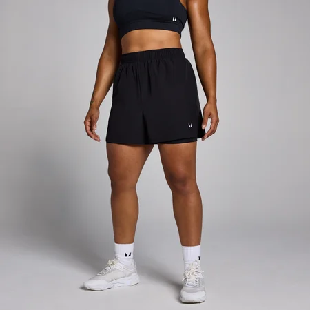 Pantalón corto de entrenamiento 2 en 1 para mujer de MP - Negro