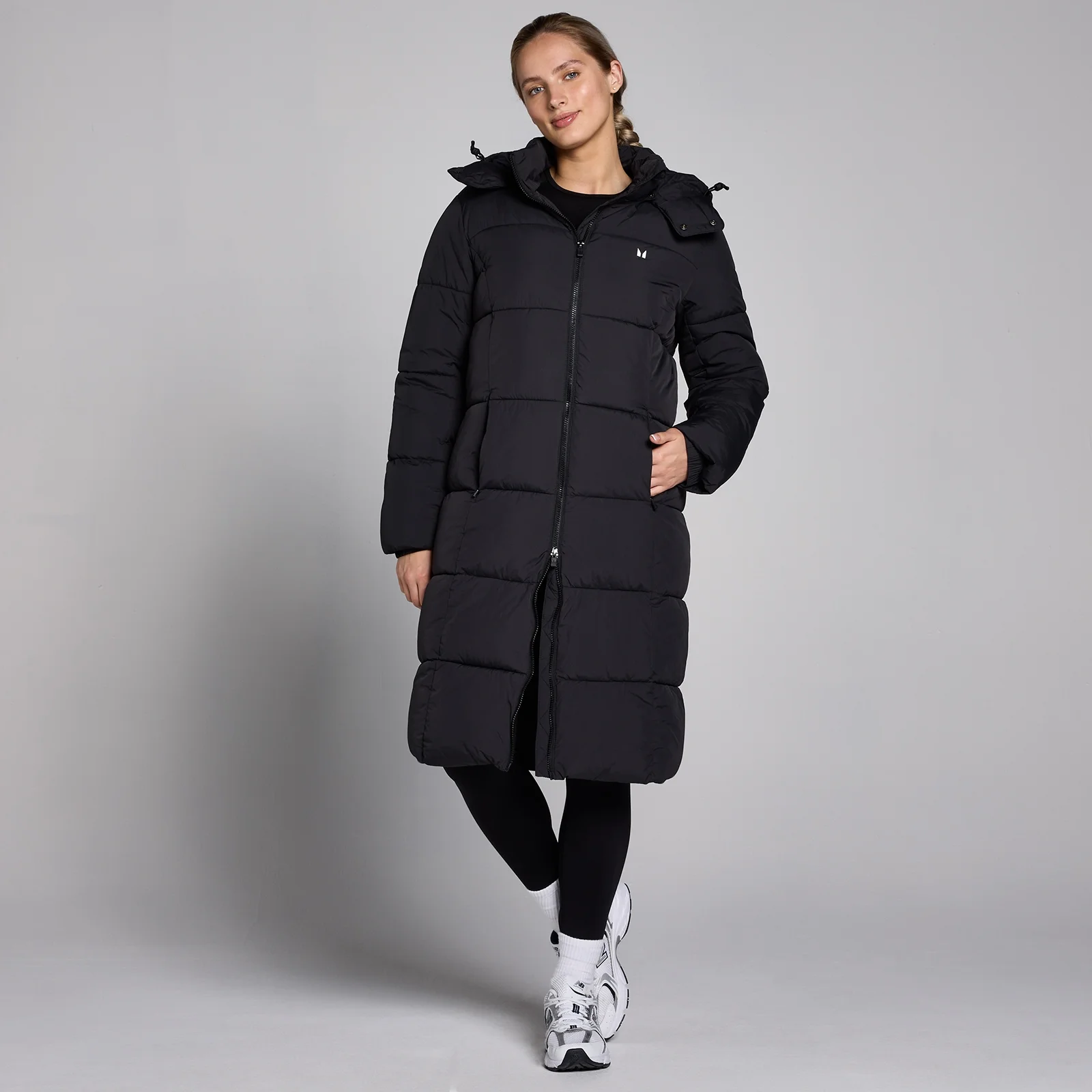 Chaqueta larga acolchada para mujer de MP - Negro - XS Imagen 1