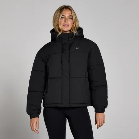 Chaqueta corta acolchada para mujer de MP - Negro