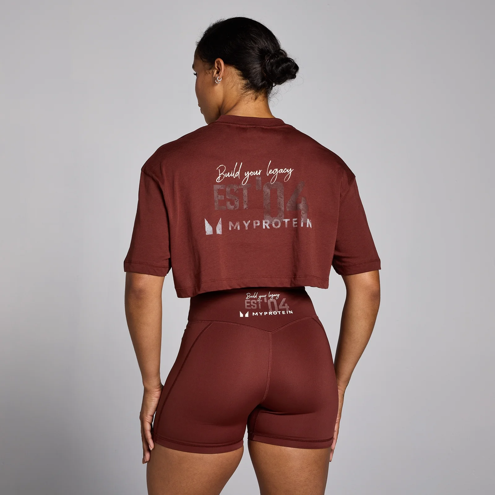 Camiseta corta con estampado gráfico Origin para mujer de MP - Rojo quemado - XS Imagen 1