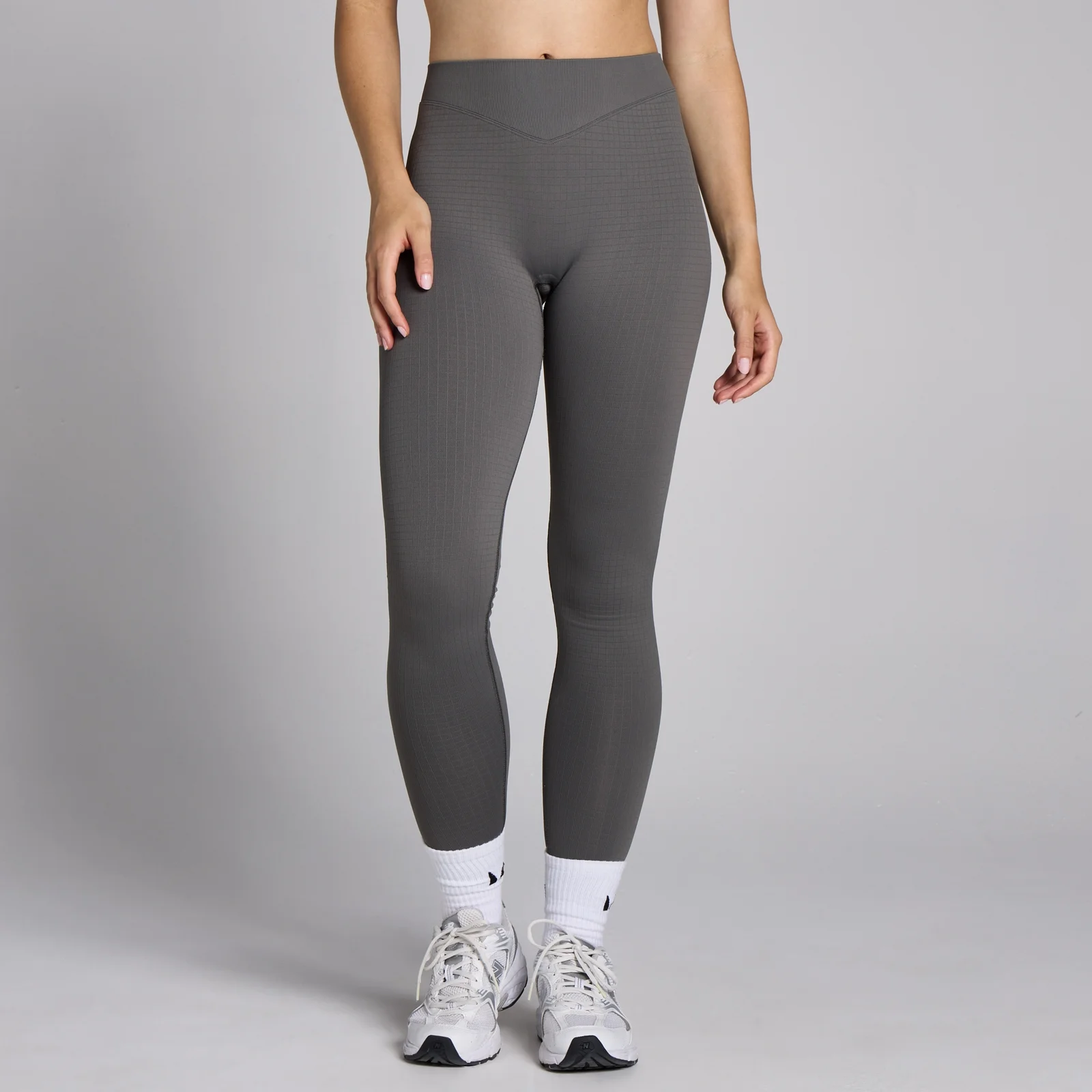 Mallas de punto de gofre sin costuras Lifestyle para mujer de MP - Verde grisáceo oscuro - XS Imagen 1