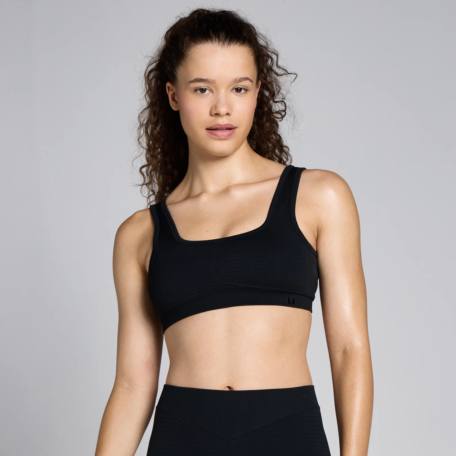 Sujetador de punto de gofre sin costuras Lifestyle para mujer de MP - Negro - XS Imagen 1