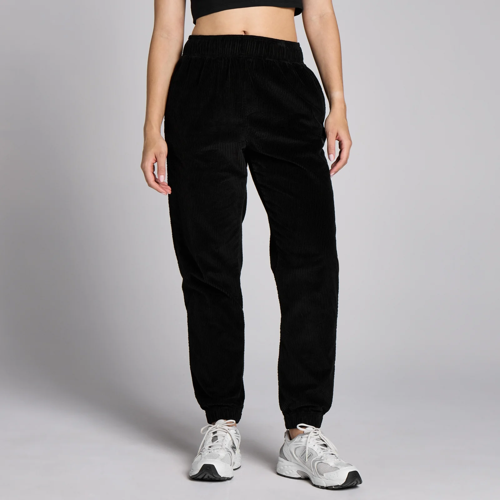 Pantalón deportivo de pana Lifestyle para mujer de MP - Negro - L Imagen 1