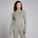 Camiseta de manga larga de punto de gofre sin costuras Lifestyle para mujer de MP - Arcilla