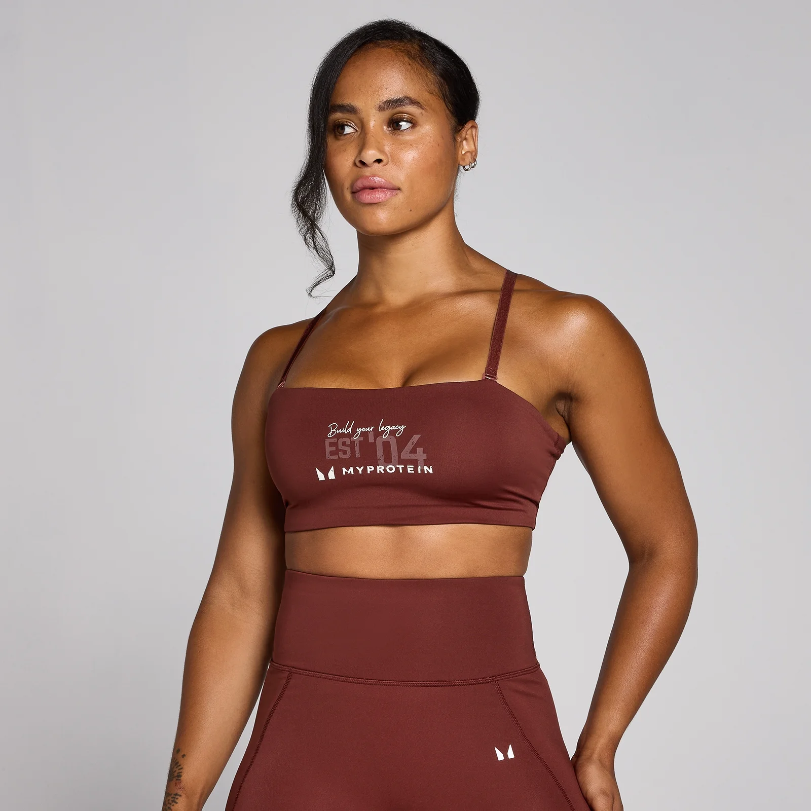 Sujetador deportivo de entrenamiento con estampado gráfico Origin para mujer de MP - Rojo quemado - XS Imagen 1