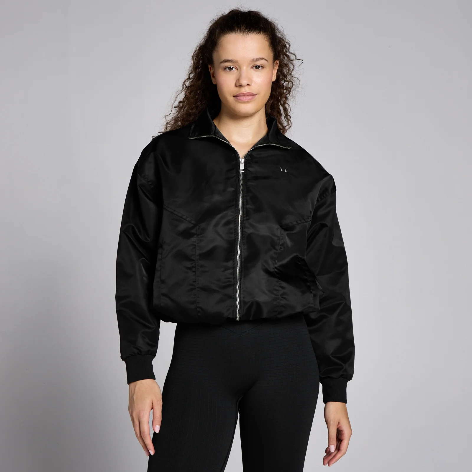 Chaqueta bomber de nailon Lifestyle para mujer de MP - Negro - L Imagen 1