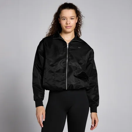 Chaqueta bomber de nailon Lifestyle para mujer de MP - Negro