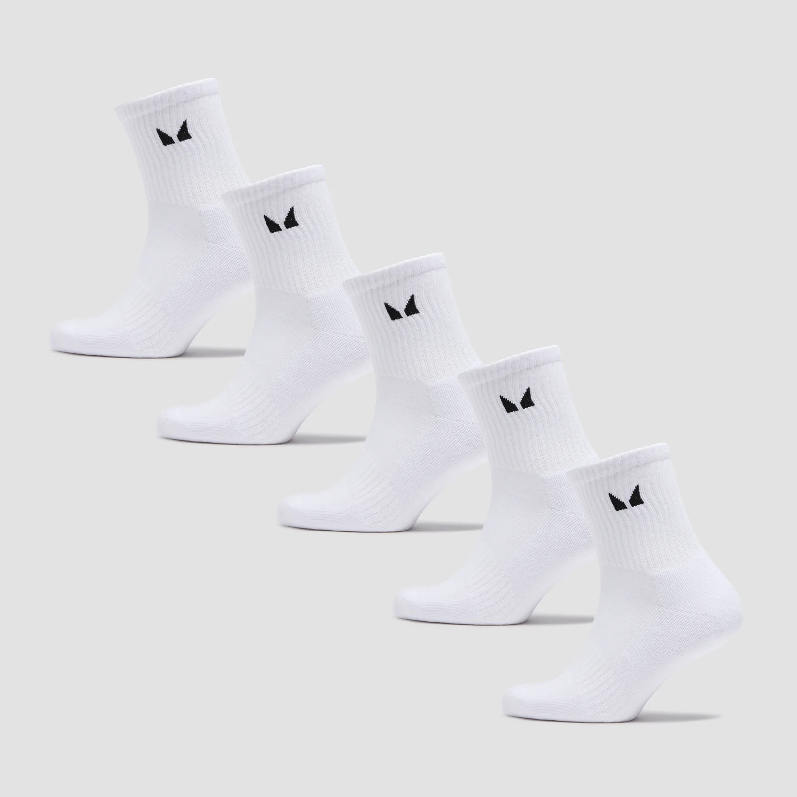 MP Unisex Crew Socks (5 Pack) - White - UK 9-11 Imagen 1