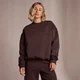 Sudadera con detalle de contorno para mujer de MP - Café