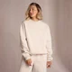 Sudadera con detalle de contorno para mujer de MP - Arenisca