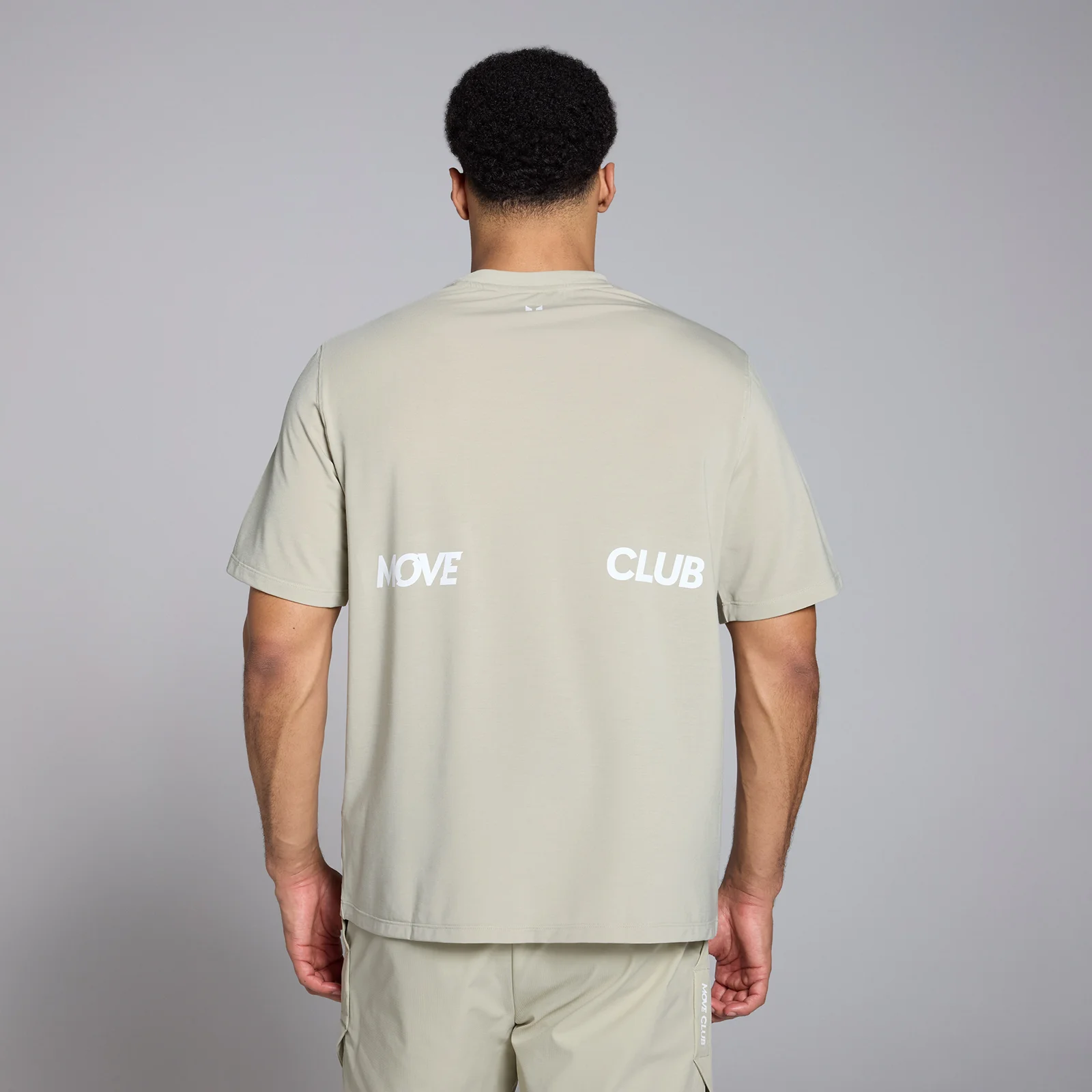 Camiseta extragrande con estampado gráfico Tempo para hombre de MP - Gris sal - XS Imagen 1