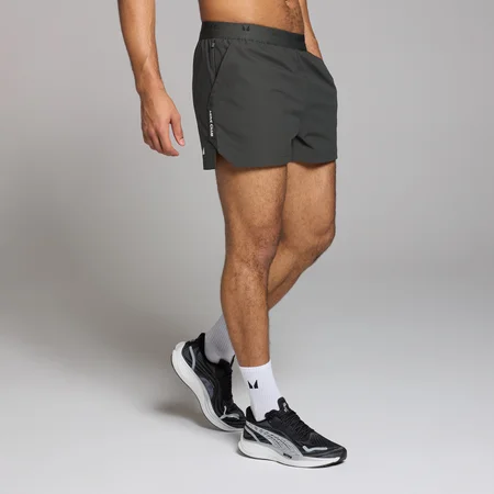 Pantalón corto con estampado gráfico Tempo y tiro de 8 cm para hombre de MP - Negro lavado