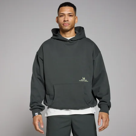 Sudadera extragrande con capucha Lifestyle de MP - Negro lavado