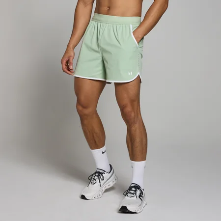 Pantalón corto con ribete y tiro de 13 cm Tempo para hombre de MP - Verde escarcha