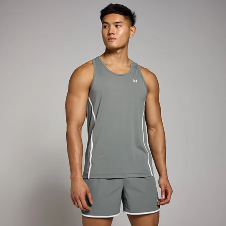 Camiseta de tirantes con ribete Tempo para hombre de MP - Roca