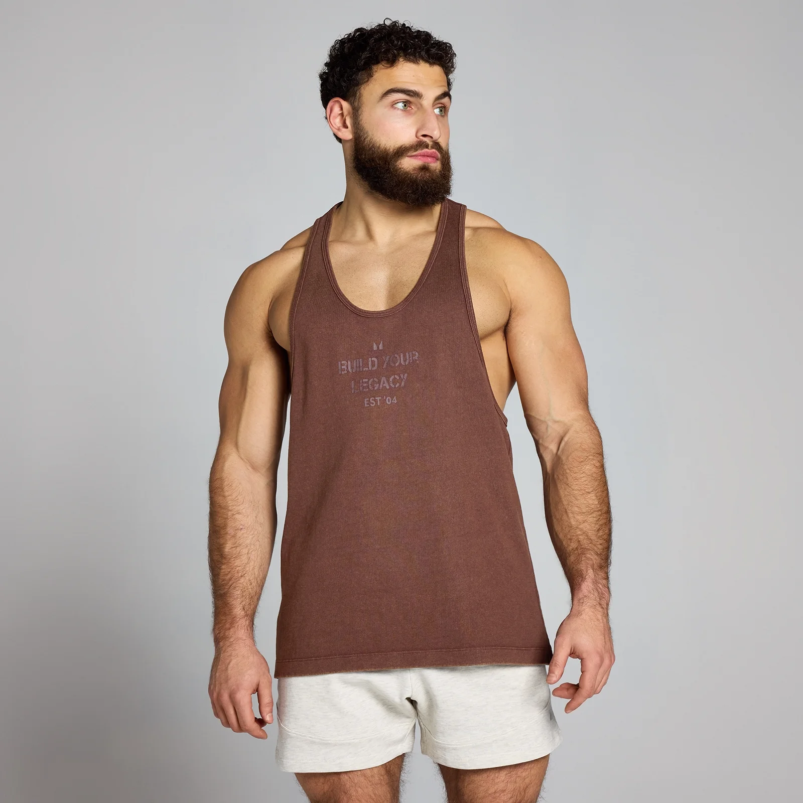 Camiseta de tirantes lavada con estampado gráfico Origin para hombre de MP - Cobrizo - XS Imagen 1