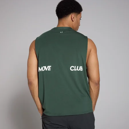 Camiseta de tirantes extragrande con estampado gráfico Tempo para hombre de MP - Verde intenso