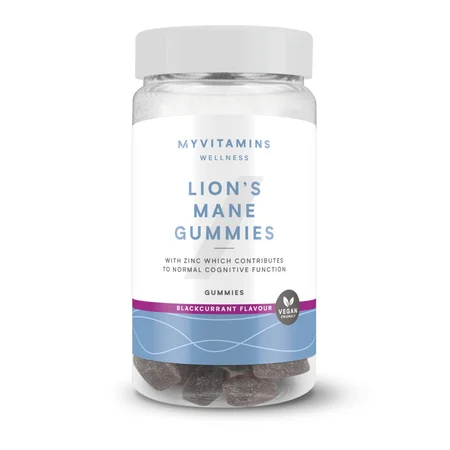 Gominolas de setas - 60Gominolas - Lion's Mane (Focus) - Blackcurrant