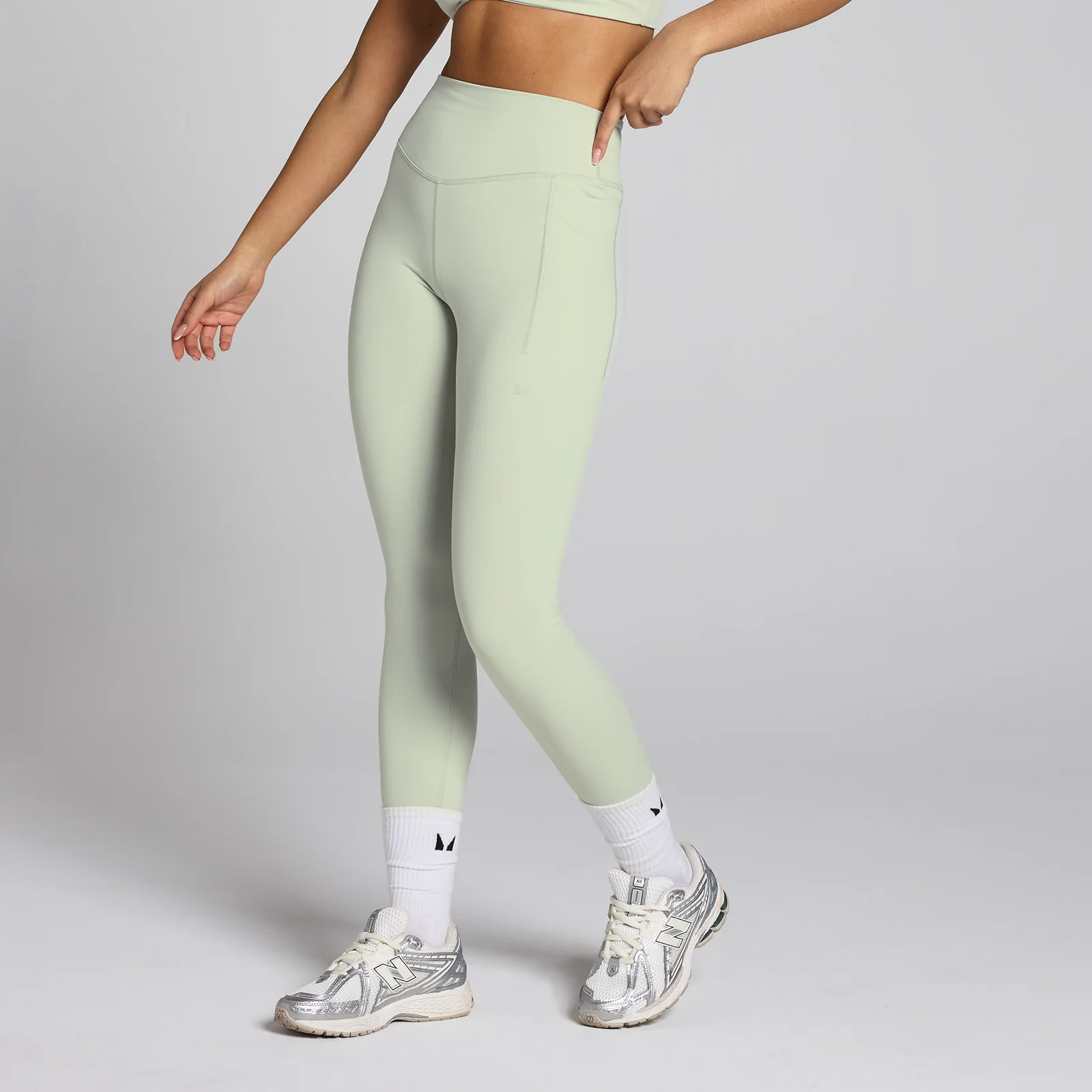 Mallas de entrenamiento Lifestyle para mujer de MP - Verde mineral - XL Imagen 1