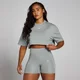 Camiseta supercorta con estampado gráfico Origin para mujer de MP - Gris fósil