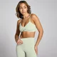 Sujetador deportivo trenzado en la parte delantera Lifestyle para mujer de MP - Verde mineral