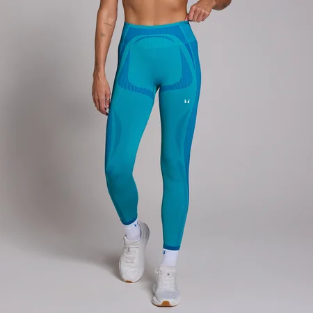 Mallas híbridas sin costuras Tempo para mujer de MP - Azul oceánico