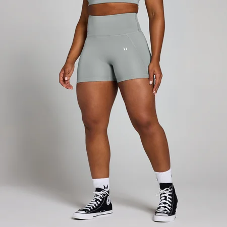 Pantalón corto de entrenamiento con estampado gráfico Origin para mujer de MP - Gris fósil