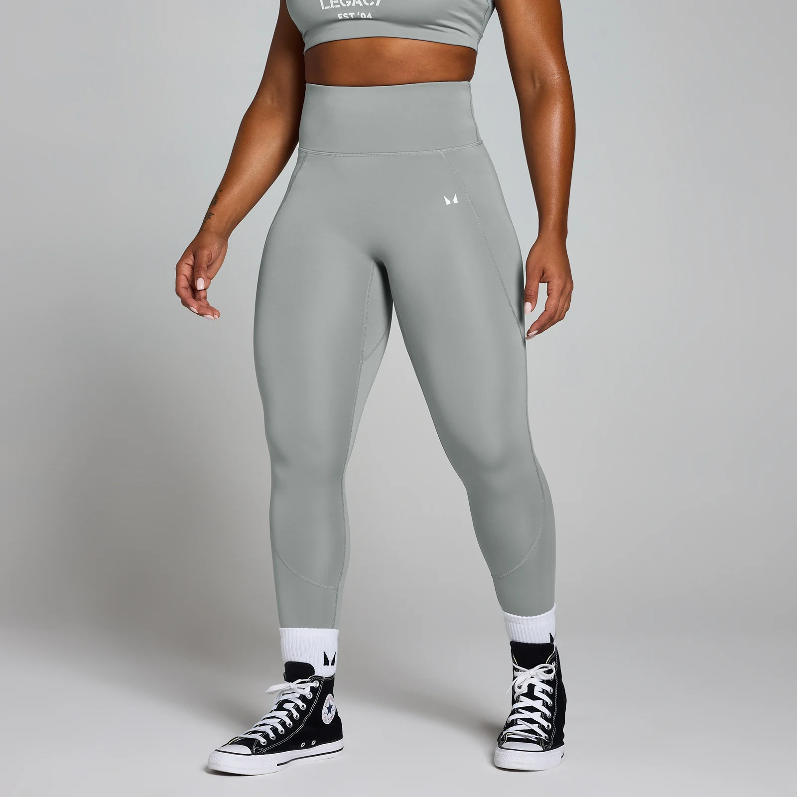 Mallas de entrenamiento con estampado gráfico Origin para mujer de MP - Gris fósil - L Imagen 1