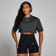 Camiseta supercorta con estampado gráfico Origin para mujer de MP - Negro lavado