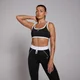 Sujetador deportivo en contraste Tempo para mujer de MP - Negro