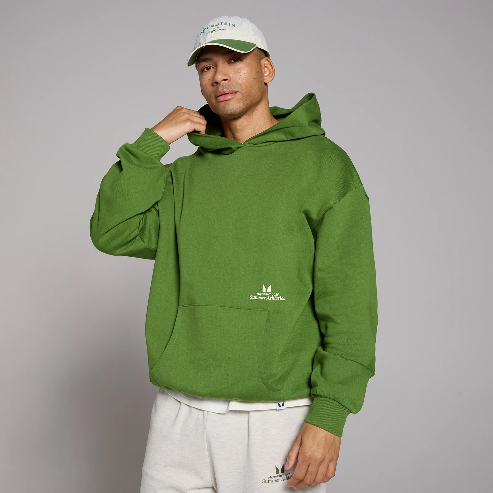 Sudadera extragrande con capucha Lifestyle de MP - Verde pino oscuro - L-XL Imagen 1