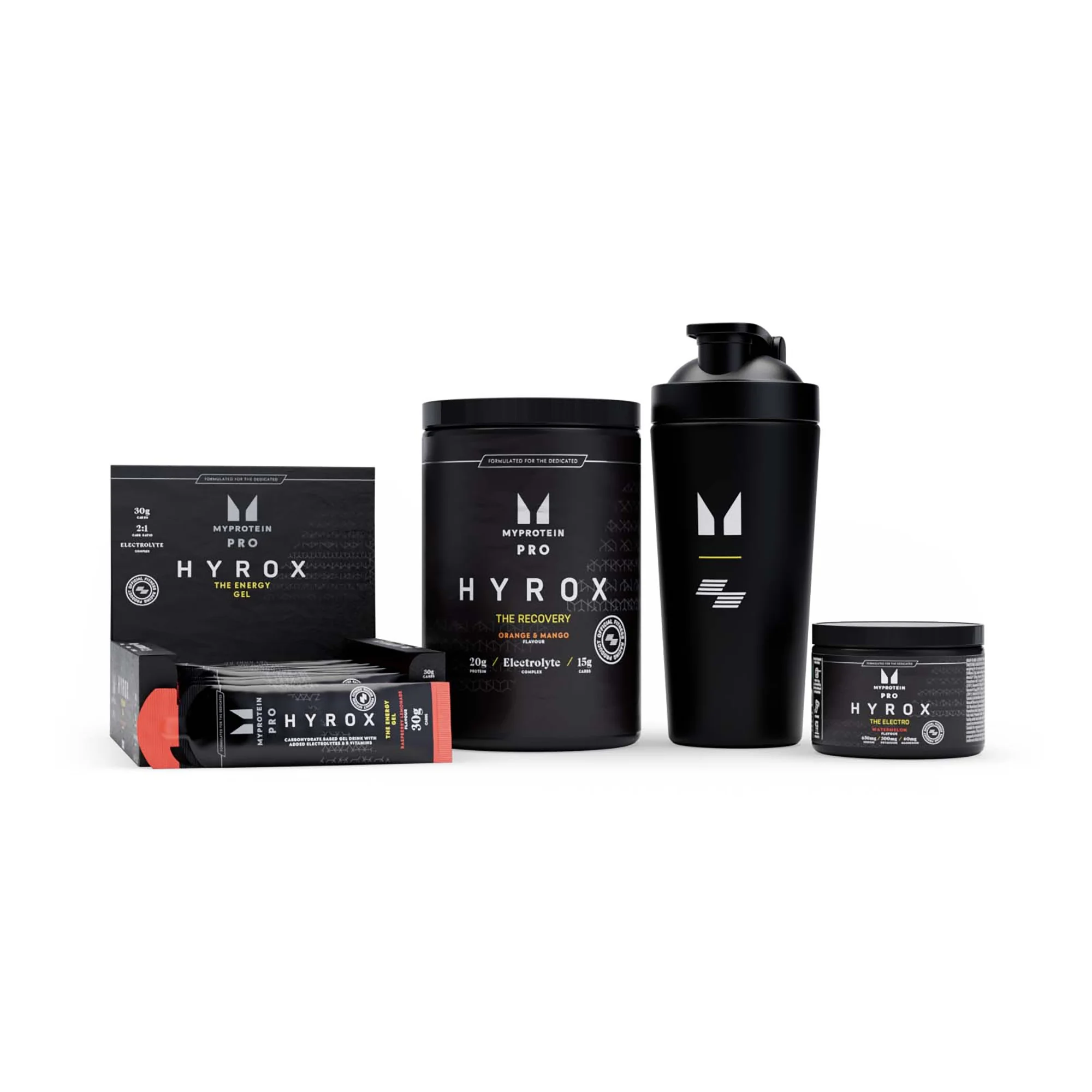 Paquete HYROX - THE Energy - Raspberry Lemonade - THE Electro - Watermelon - THE Recovery - Orange & Mango Imagen 1