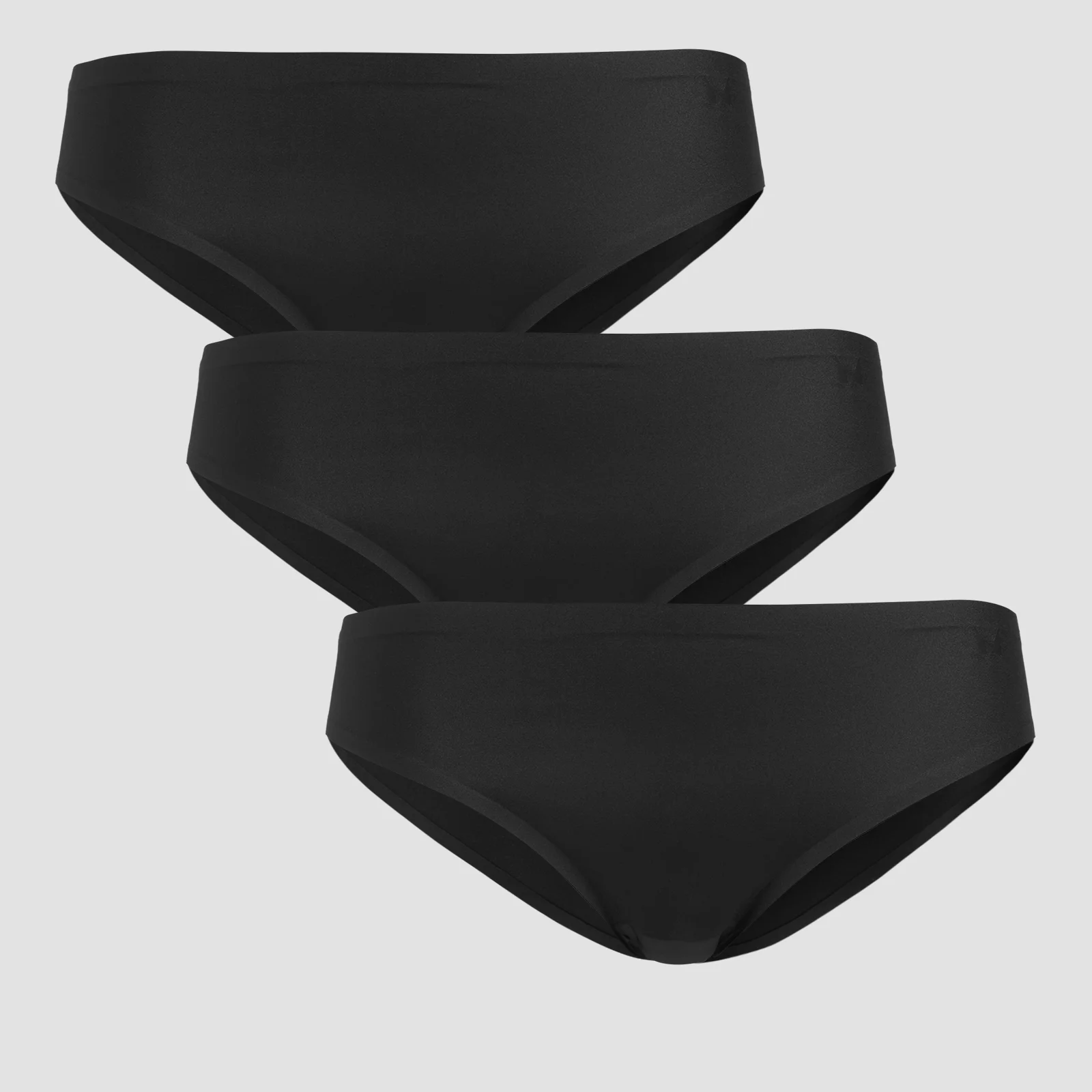 MP Women's Mid Rise No VPL Bikini Brief (3 Pack) - Black - M Imagen 1