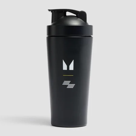 Vaso mezclador de metal reciclado Hyrox de Myprotein - Negro