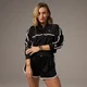 Chaqueta de entrenamiento con cremallera en contraste de MP x Tatiana - Negro