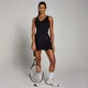 Vestido de tenis con pliegues Tempo para mujer de MP - Negro