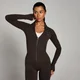 Chaqueta con cremallera sin costuras Tempo Ultra para mujer de MP - Café molido