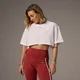 Camiseta supercorta de MP x Tatiana - Blanco
