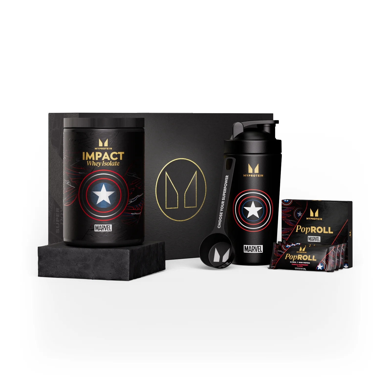 Myprotein x Marvel | Caja Capitán América Imagen 1