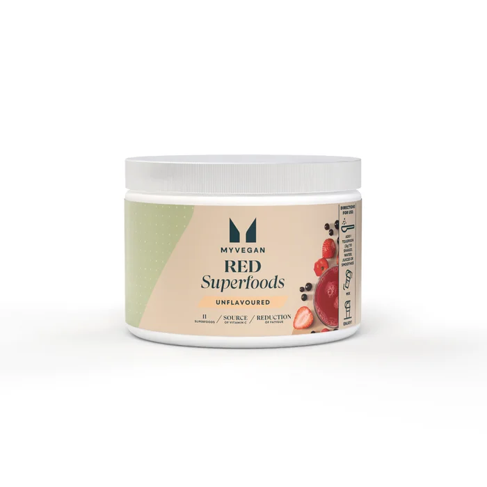 Mezcla vegetal de superalimentos rojos