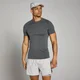 Camiseta sin costuras de corte muscular Velocity para hombre de MP - Gris oscuro