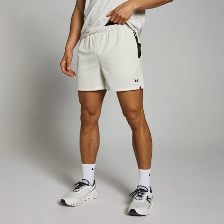 Pantalón corto de entrenamiento tejido con tiro de 13 cm Tempo para hombre de MP - Neblina