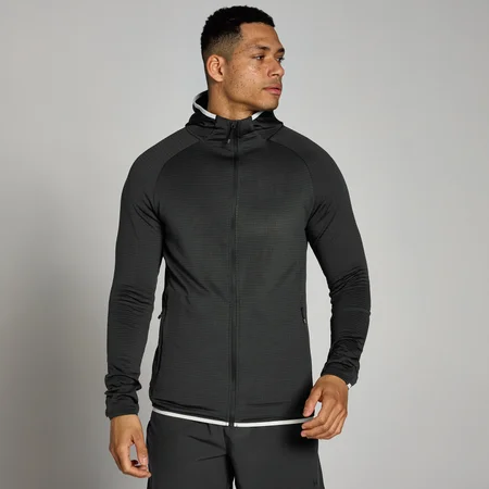 Sudadera ligera con capucha Tempo para hombre de MP - Negro lavado