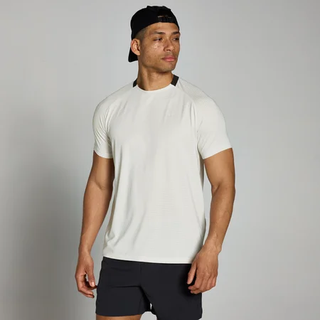 Camiseta de entrenamiento cuadriculada Tempo para hombre de MP - Neblina