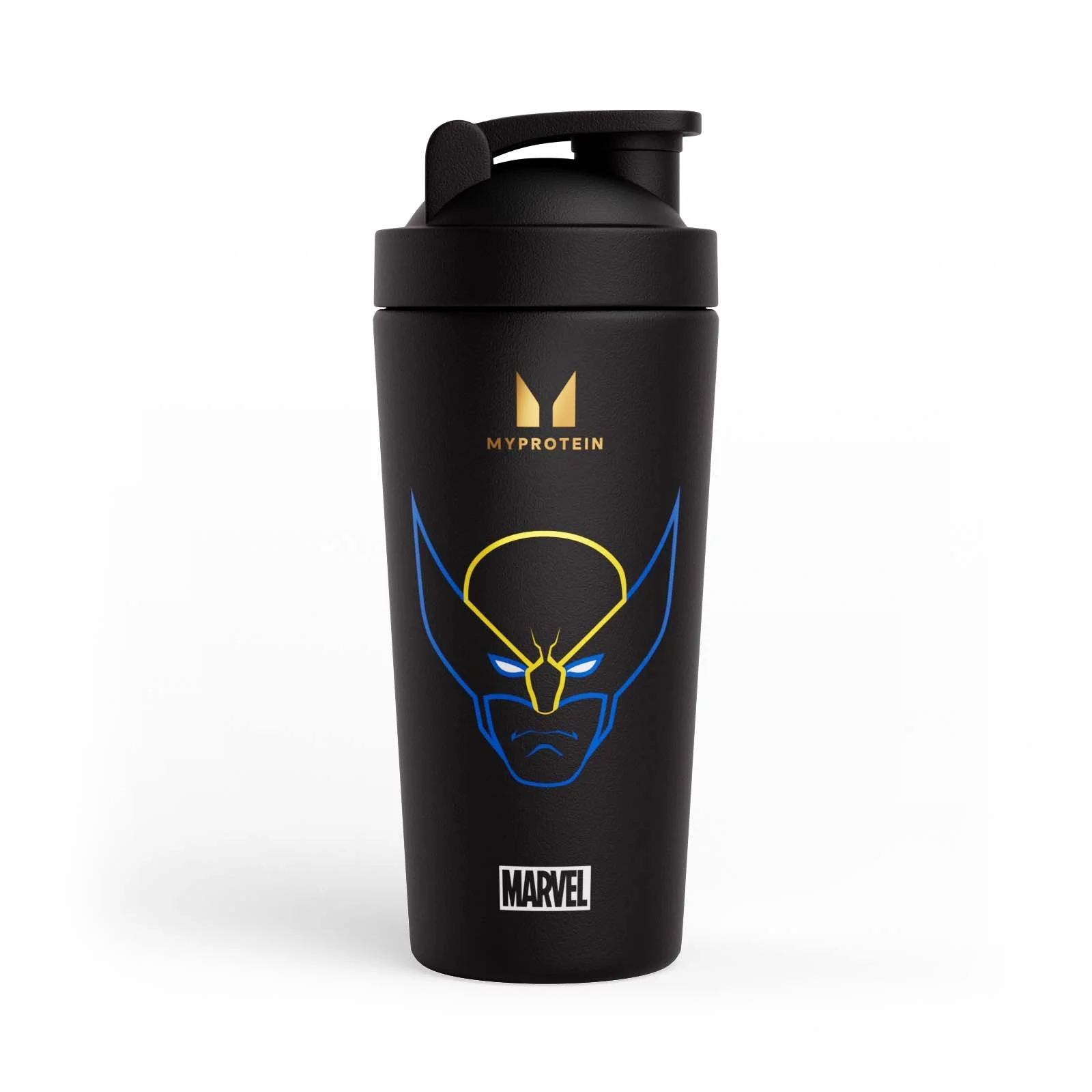 Vaso mezclador de metal reciclado Wolverine de Myprotein - Negro Imagen 1